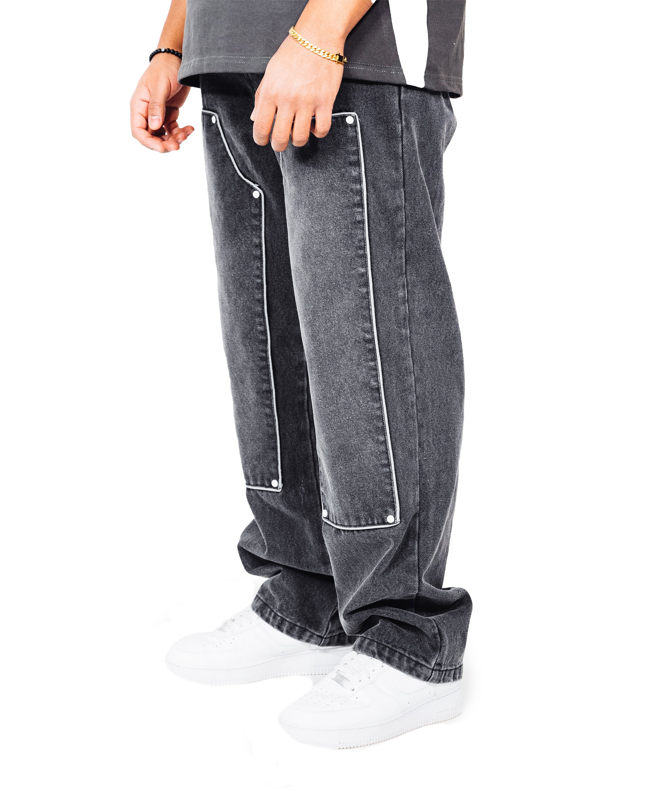 OCHAVO BLACK DENIM REFLECTIV