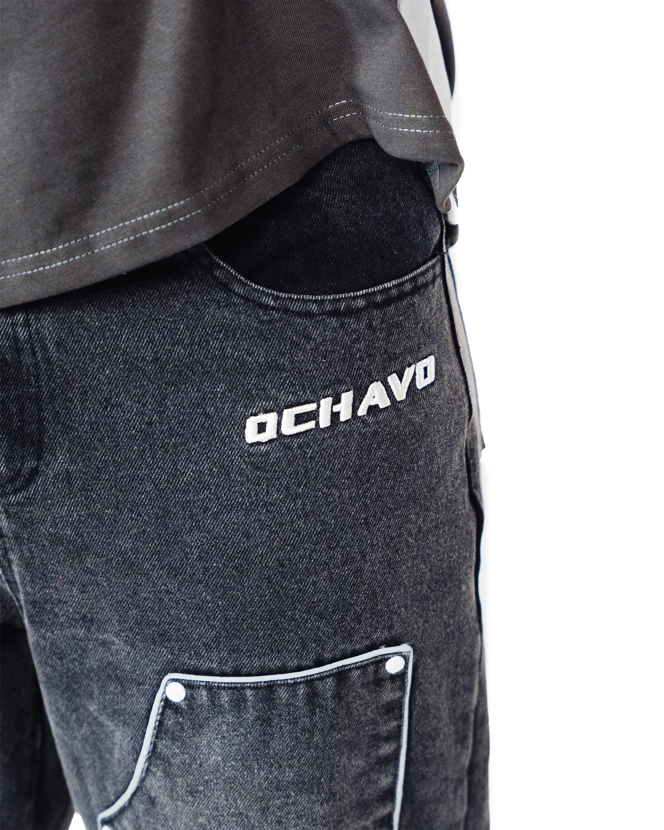 OCHAVO BLACK DENIM REFLECTIV